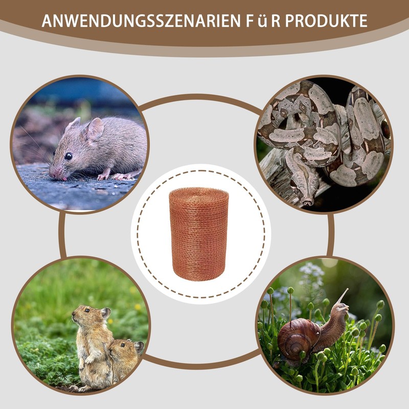 ClcIosis 1 Stück Kupferdraht Gegen Schnecken 12.7cm x 6m, Schneckenzaun