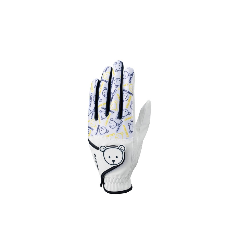 Callaway Glove BEAR DUAL WMS WHT/NVY 19 24 (19 cm
