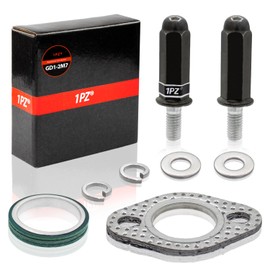 1PZ GD1-2M7 Premium Exhaust Gasket Set for GY6 50cc 70cc 90cc 110cc 125cc 150cc GMB139 Scooter ATV (Black)