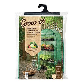 Grow It 08948 45 x 80 x 160 cm Replacement 4-Tier Grow Arc Heavy Duty Cover - Green