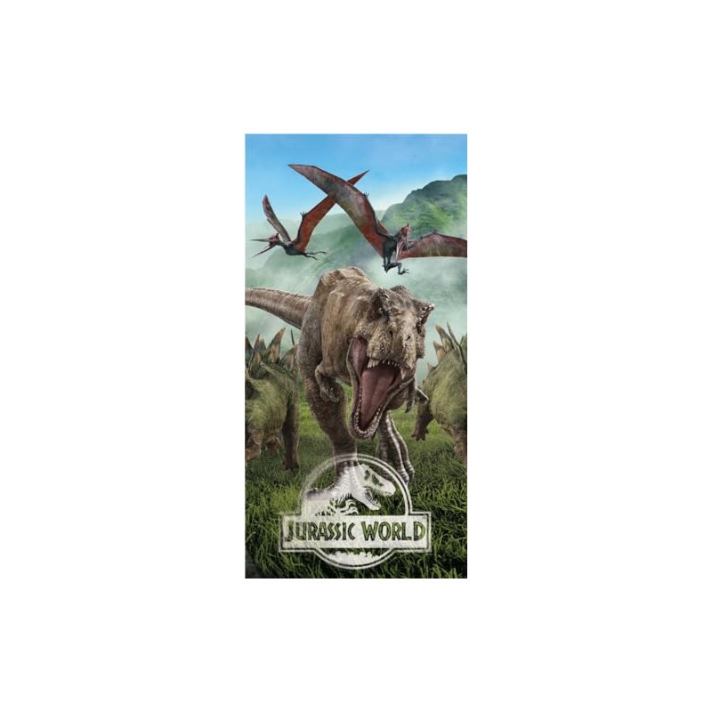 Jerry Fabrics Jurassic World Bath Towel Beach Towel 70 x
