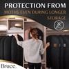 Bruce.® 3x Premium Garment Bags 100x60cm with 1x Shoe Bag,