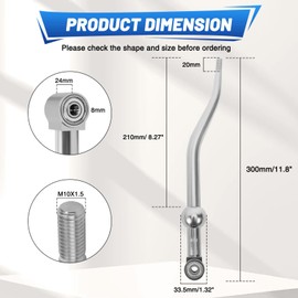 Tongze Short Throw Shifter Replacement Kit for Honda Civic 1988-2000 Silver Tone(Silver)