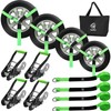 Towmax 4 Pack Car Tie Down Straps for Trailers -