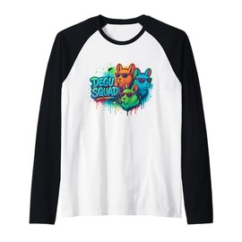 Degu Squad Graffiti Style Raglan Baseball Tee