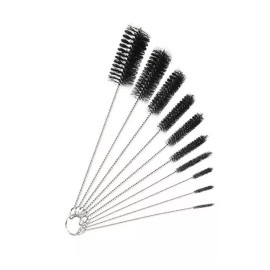Unbranded Bottle Cleaner Brushes Set Pipe Bong Cleaner Glass Tube Cleaning Brush Household - Black, A suit of