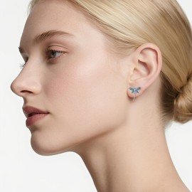 Dragonfly Earrings Sterling Silver Cute Blue Animal Dragonfly Stud Earrings Jewerllery Gifts for Women