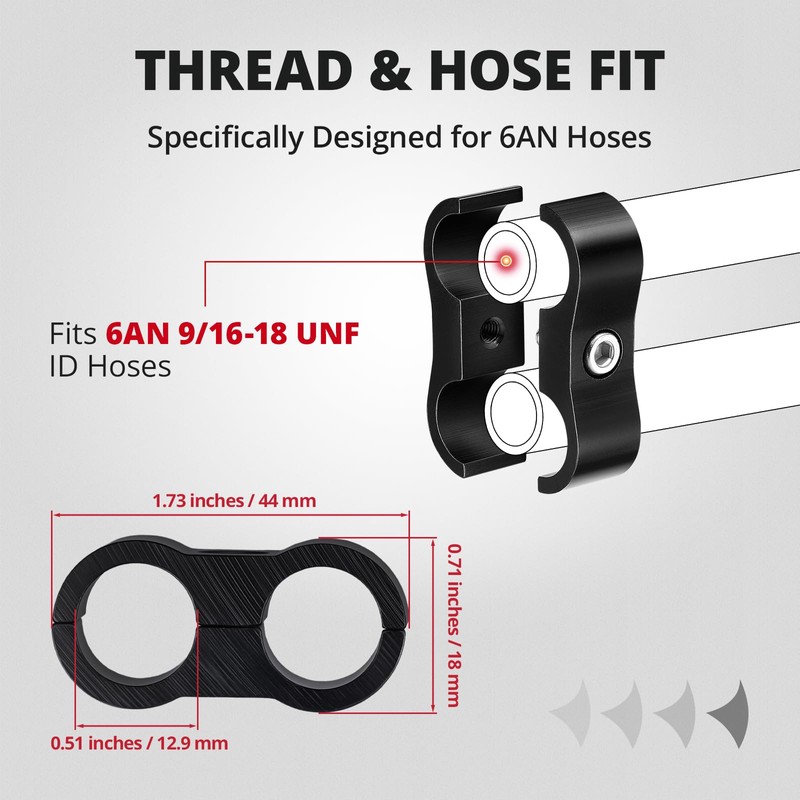 EVIL ENERGY 6AN Hose End Fitting Kit Straight 45 90