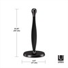 Umbra Tug One-Handed Tear Modern Paper Towel Holder, Black
