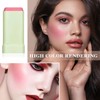 Cream Blush Stick with Brush,Waterproof Multi Cream Blush Stick Makeup,Lightweight,Long-lasting,Easy