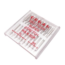 Fbshicung 10PCS Organ Needles Serger #75 - #90 Combo HAx1SP Needles for Elastic Knitted Fabric Anti-Jump Needle