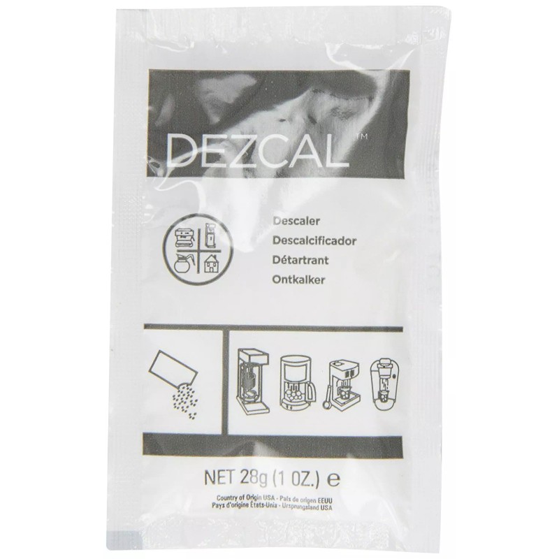 URNEX DEZCAL COFFEE & ESPRESSO MACHINE DESCALER - 4 SINGLE-USE