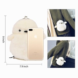 Techcircle Small Crossbody Purse for Girls, PU Leather Cell Phone Wallet Shoulder Bag with Removable Strap, 02 White