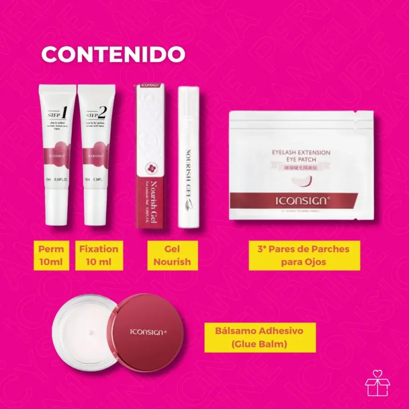 Kit Lash Lifting De Pestañas Rizado Cejas Iconsign Camellia