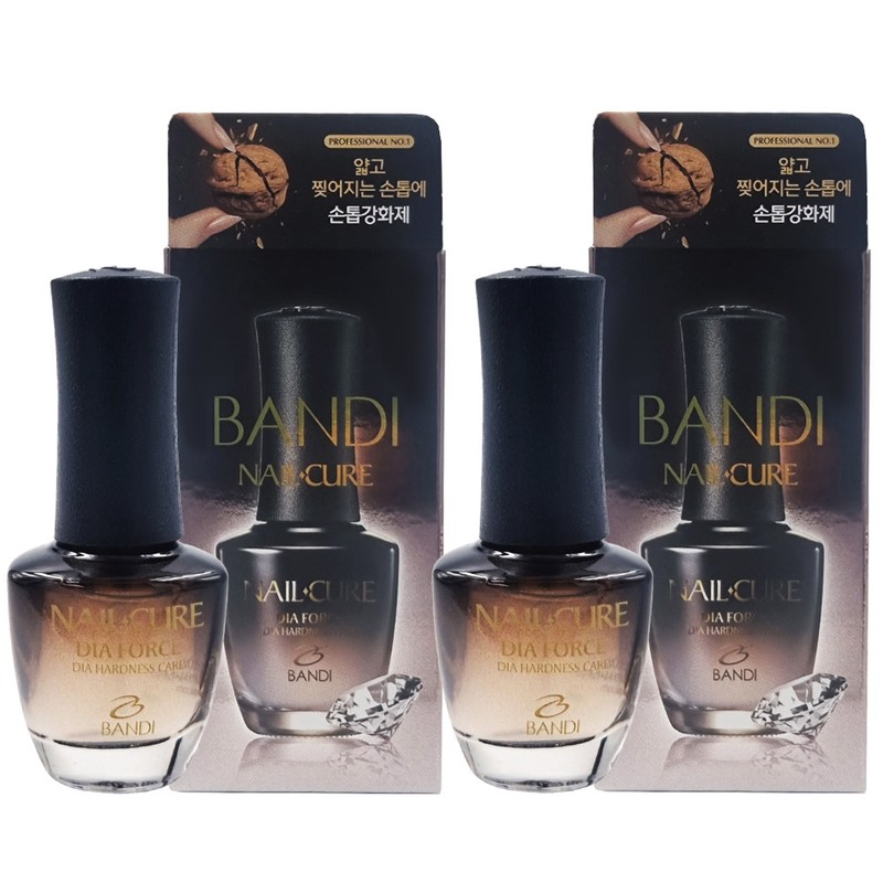 Bandi Nail Cure Dia Force 7ml x2 Nail strengthener that