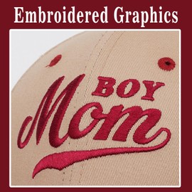Boy Mother Mom Gifts Hat, Mom Hats for Women Mothers Day Birthday Gifts, Moms Trucker Hat Embroidery Baseball Cap