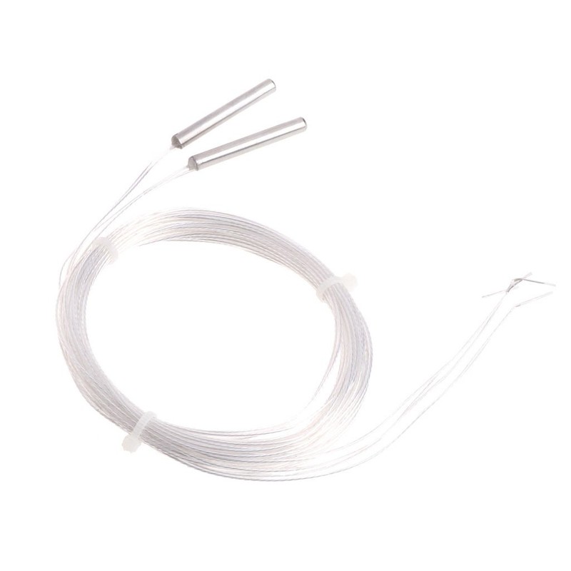 WOWOWO 2x 2m PT1000 Probe 4mm*30mm RTD Platinum Resistance Sensor