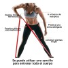 Set 5 Liga De Resistencia Fitness Bandas Elasticas Ejercicio Aidehome
