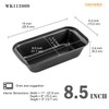 CHEFMADE Bread Loaf Pan, Nonstick Meatloaf Medium Pan, 4.5" x