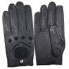 ZLUXURQ Men's Luxury 100% Sheepskin Driving Gloves Soft High Quality