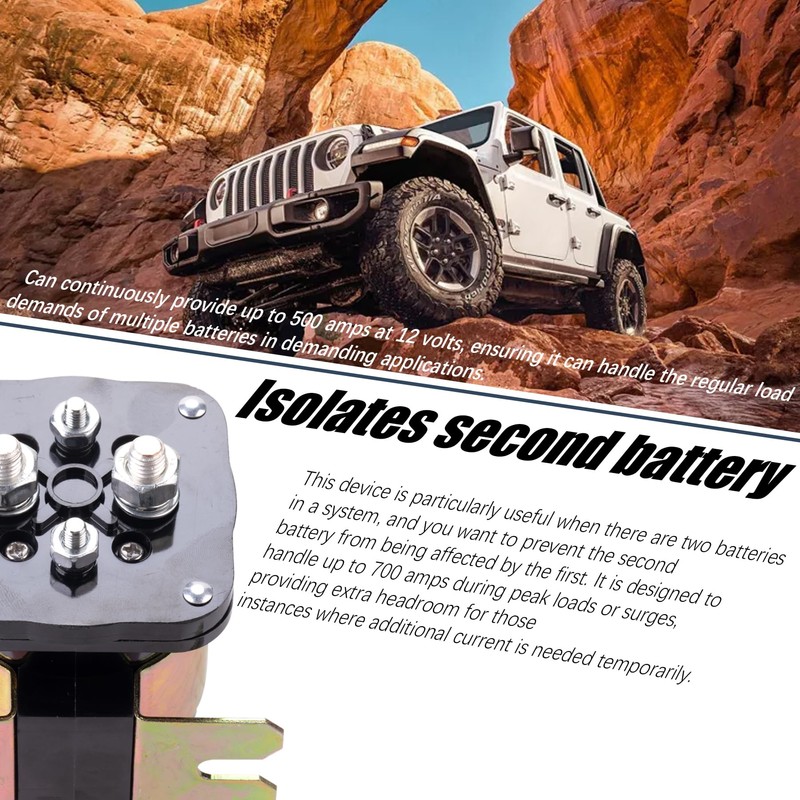 500 Amp Isolator Battery Isolator Relay for Continuous Battery Isolator