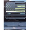 HHLOU Rear Middle Window American Flag Vinyl Decal Fits F150