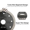 SHDIATOOL Super Thin Diamond Turbo Blade 5PCS 4 Inch Cutting