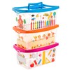 Children's Storage Boxes with Lid and Handle 4 Litre Transparent