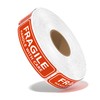 Batrical Fragile Stickers for Shipping and Moving 1 Rolls 1"x3"
