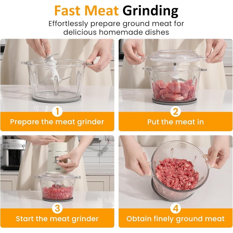 Sunvivipro Blender and Food Processor, 4 Functions for for Grinding