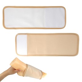 2Pcs Castor Oil Pack Wrap for Feet, Reusable Castor Oil Foot Pack Wrap, Adjustable Organic Castors Oils Packs Wraps, for Relaxation Comfort Fit (Oils Not Included)