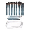 BS-Mall Juego De 14 Brochas De Maquillaje Azul