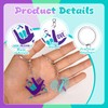 100 Pcs Suicide Prevention Keychain Mental Health Awareness Jewelry Inspirational