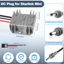 Starlink Mini 30V DC Boost Converter (12V/24V to 30V 3.5A) - High Efficiency Voltage Booster for Starlink Mini Dish, RV, Car, Off-Grid Power Supply - Overload Protection & Waterproof Design