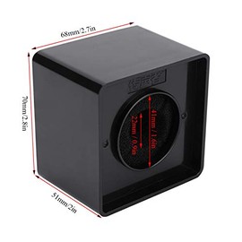 Mic Flag, Cube Shaped Portable Black 41mm Diameter Microphone Logo Flag Station for Interview for Meeting (01s1n9mht4qk2024)