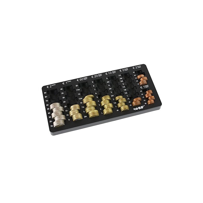 HMF 282-02 EURO Coin Counter Tray, Slanted, 27,5 x 13