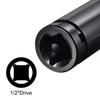 uxcell 1/2" Drive by 24mm Deep Impact Socket, Heat-Treated CR-V