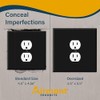 (2 Pack) Jumbo 2-Gang Duplex Outlet Cover Plate – Oversized