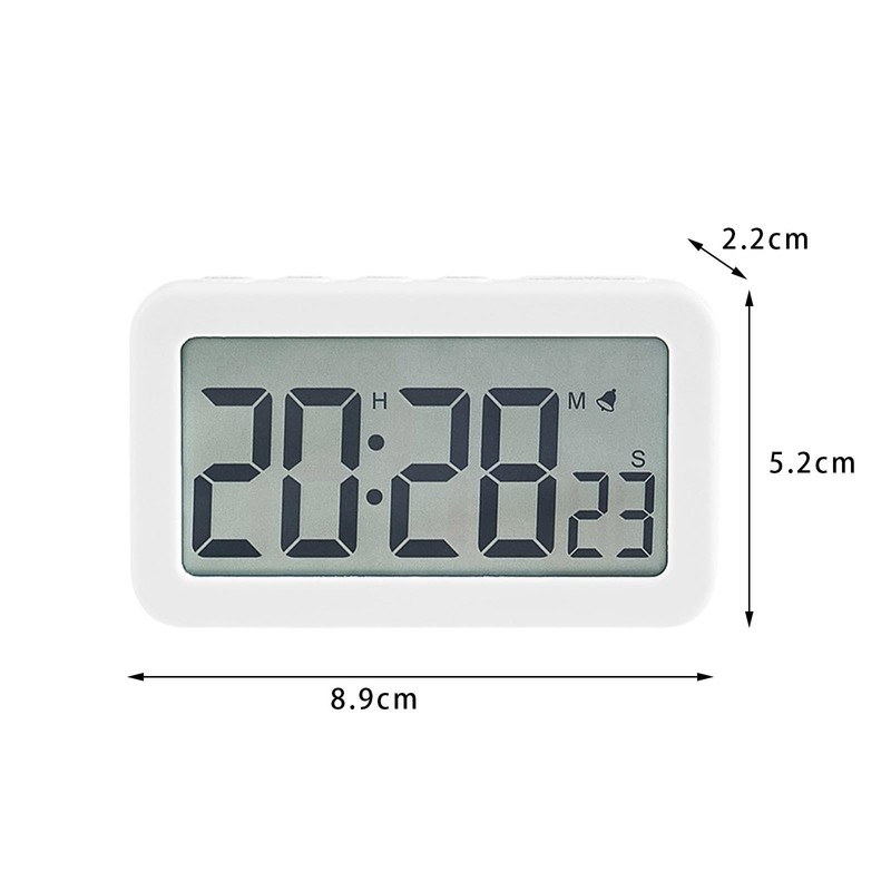 Folpus Digital Clock/Desk Clock/Snooze/12/24H Timer/Mini Clock/Count-Up & Down Timer for