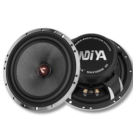 WDiYA Upgrade 6.5" Car Speakers 1000W Peak Power - High-Performance Carbon Fiber Cone Woofers, Bullet Head Design for Clear Bass & Stereo Sound, Door Audio System (2 Speakers)