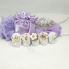 Blooming Flower Handmade Nail Tips - Short C Curve Coffin