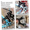 Anneome 2pcs Carbon Steel Bike Disc Brake Bracket Adapters Adjustable