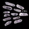 7 Crystal Quartz Drilled Points (10 Pieces) Size 1 to