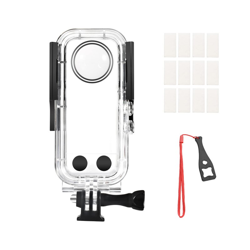 Waterproof Case for Sports Cameras, Bottom 1/4" Screw Hole, Waterproof
