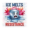 ICE Melts Under Resistance Sticker or Magnet Christmas Ornament Waterproof
