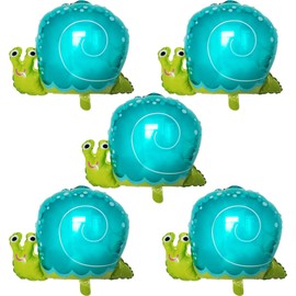 5Pcs Snails Balloons Snail Foil Balloons for Birthday Baby Shower Garden Animal Insect Snail Themed Party Decorations Supplies