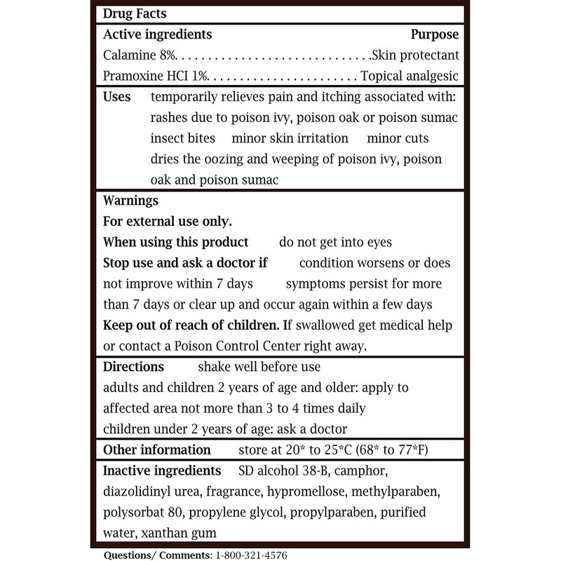 Caladryl Pink Calamine Skin Protectant Plus Itch Relief, 6 Ounce