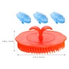 FOMIYES 4pcs Massage Shampoo Brush Hair Massager Scalp Scrub Brush