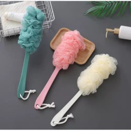 Unbranded Long Handle Bath Brush Back Scrubber for Shower Loofah Sponge Body Back Brush - Pink