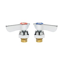 FSE 21-300L Silver Series 1/4 Turn Ceramic Valve Repair Kit, Fits 10-4, 11-4, and 13-8 Series Faucets, Includes Hot and Cold Valves with Handles, Fully Assembled, Easy Installation